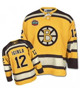 NHL Jarome Iginla Boston Bruins Premier Winter Classic Reebok Jersey - Gold