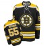 NHL Johnny Boychuk Boston Bruins Authentic Home Reebok Jersey - Black