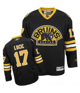 NHL Milan Lucic Boston Bruins Authentic Third Reebok Jersey - Black
