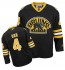 NHL Bobby Orr Boston Bruins Authentic Third Reebok Jersey - Black
