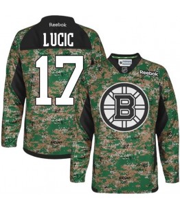 NHL Milan Lucic Boston Bruins Premier Veterans Day Practice Reebok Jersey - Camo