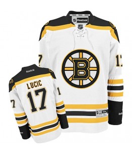 NHL Milan Lucic Boston Bruins Premier Away Reebok Jersey - White