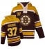 NHL Patrice Bergeron Boston Bruins Old Time Hockey Premier Sawyer Hooded Sweatshirt Jersey - Black