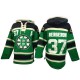 NHL Patrice Bergeron Boston Bruins Old Time Hockey Authentic St. Patrick's Day McNary Lace Hoodie Jersey - Green