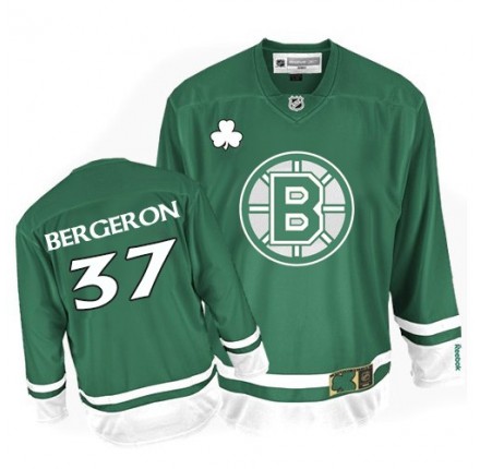 NHL Patrice Bergeron Boston Bruins Premier St Patty's Day Reebok Jersey - Green