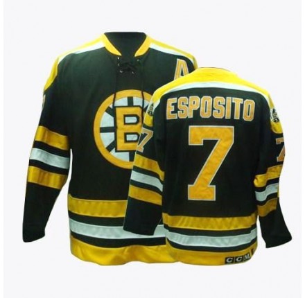 NHL Phil Esposito Boston Bruins Premier Throwback CCM Jersey - Black