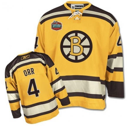NHL Bobby Orr Boston Bruins Authentic Winter Classic Reebok Jersey - Gold