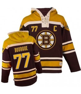 NHL Ray Bourque Boston Bruins Old Time Hockey Premier Sawyer Hooded Sweatshirt Jersey - Black