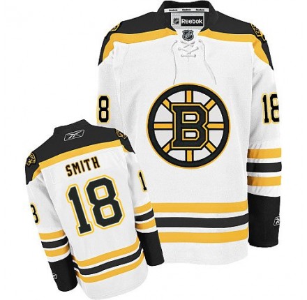 NHL Reilly Smith Boston Bruins Authentic Away Reebok Jersey - White