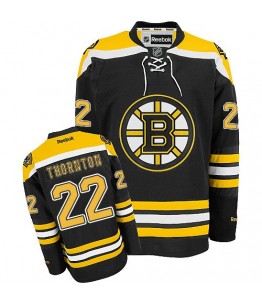 NHL Shawn Thornton Boston Bruins Authentic Home Reebok Jersey - Black