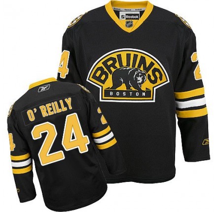 NHL Terry O'Reilly Boston Bruins Premier Third Reebok Jersey - Black