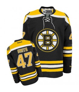 NHL Torey Krug Boston Bruins Authentic Home Reebok Jersey - Black