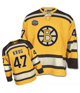 NHL Torey Krug Boston Bruins Premier Winter Classic Reebok Jersey - Gold