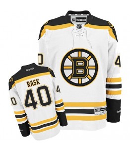NHL Tuukka Rask Boston Bruins Authentic Away Reebok Jersey - White