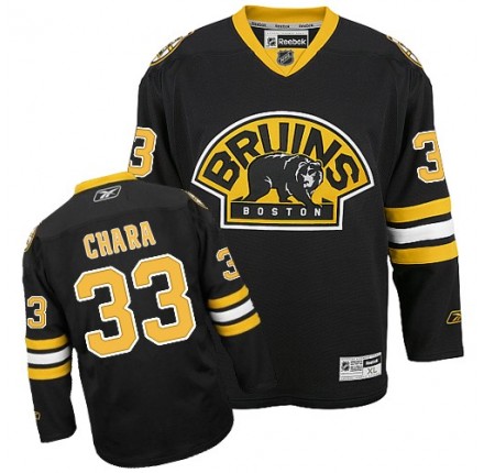 NHL Zdeno Chara Boston Bruins Authentic Third Reebok Jersey - Black