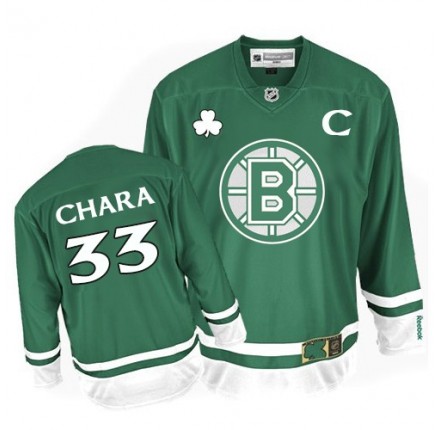 NHL Zdeno Chara Boston Bruins Authentic St Patty's Day Reebok Jersey - Green