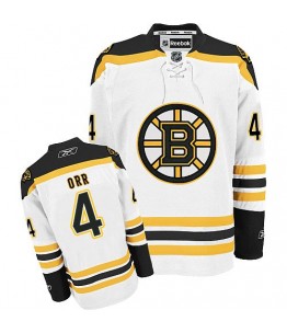 NHL Bobby Orr Boston Bruins Women's Authentic Away Reebok Jersey - White