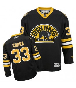 NHL Zdeno Chara Boston Bruins Youth Authentic Third Reebok Jersey - Black