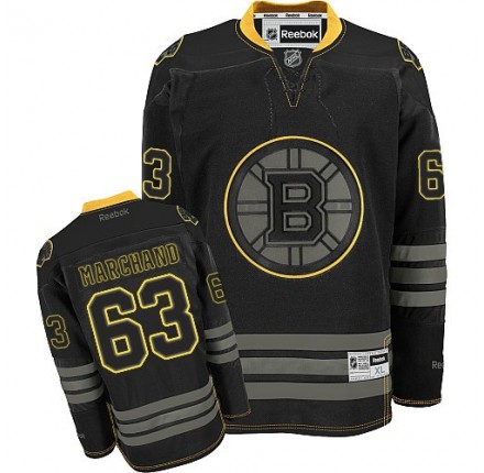 NHL Brad Marchand Boston Bruins Authentic Reebok Jersey - Black Ice
